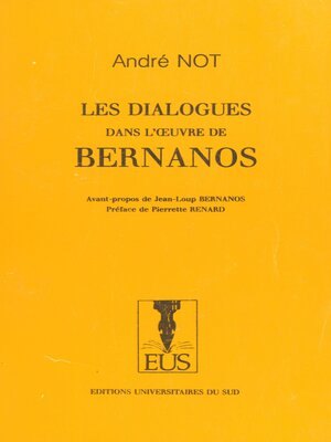 cover image of Les dialogues dans l'œuvre de Bernanos